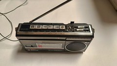 National FM-MW-SW 3-BAND RADIO CASSETTE RECORDER RX-1822 Works Great & No Issues