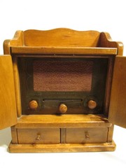 VINTAGE ANTIQUE 1956 GUILD THE SPICE CHEST TUBE RADIO MODEL 464 LOS ANGELES CA