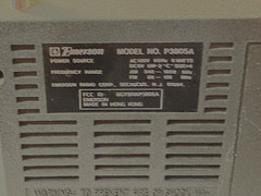 &lsquo;Vtg&rsquo; Emerson FM/AM 2 Band AC/DC Portable Radio P3805A – Good Working Condition
