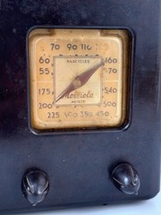 Working Motorola Tube Radio 1939 Art Deco Design Bakelite Model 61A MID CENTURY