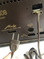 METZ 308 MCM Large Tabletop Tube AM FM SW Radio Germany As Is Parts or Repair