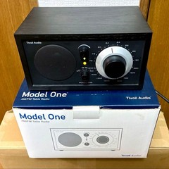 Tivoli Audio Model One AM/FM Tabletop Radio Speaker Black Mint w/Box Japan