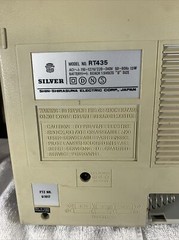 Vintage Silver RT435 Cassette Recorder BOOMBOX Portable Radio Shin-Shirasuna