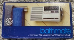 Vintage General Electric GE 7-4204 Bathmate FM/AM Bathroom Radio Clock New NOS