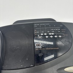 Magnavox AE2145 Portable AM FM TV Weather Radio Black . Tested And Working.