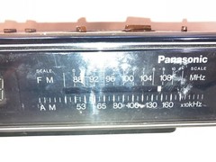 Panasonic Electric Clock Radio 2 Band AM / FM Model RC 6115 Vintage Working