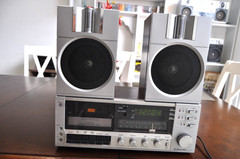 Vintage Emerson MM-785 Radio Cassette Player Clock Stereo