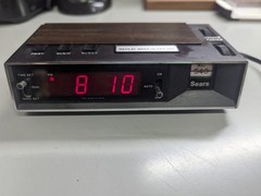 Vintage Sears Digital Alarm Clock AM Radio Dial Model 317.23710 700 TESTED