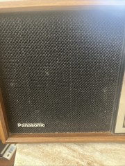 Vintage Mid Century Modern Wood Grain Radio PANASONIC #RE-6286 AM/FM