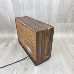 Sony Tabletop Radio ICF-9740W AM/FM Wood Grain Vintage Retro Tested Works READ