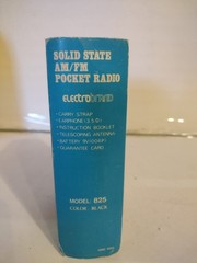 Vintage Electro Band Solid State Model 825 AM/FM pocket Radio FM Works (Read)