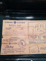 Vintage 1950s GE AM Tube Radio Green General Electric Works Model 630
