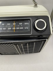 Sony MR-9100W Matrix Sound System FM AM Radio White Tested Works Please Read!