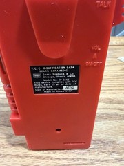 Vintage Sears Radio Red Walkie Talkie Voice Retro Siren Untested CB Era Novelty