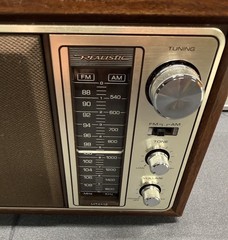 Realistic MTA-12 AM FM Radio Woodgrain Vintage Radio Shack Working w/Antenna!