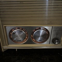 Sears Silvertone AM/FM Radio Tube Type Vintage 1960&rsquo;s Ivory/Brown WORKS!!