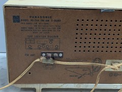 Vintage National Panasonic RE-744 FM AM 2-Band Tube Radio Made in Japan ~