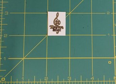 Emerson G Clef Radio Logo Water Slide Decal Sticker -Old Antique Wood Tube Radio