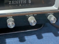 ZENITH C472W-3 Circle of Sound Flip Alarm Clock, AM/FM Radio, Video!