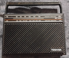Vintage Black Toshiba RP-1460 Portable AM FM Radio – Tested & Working
