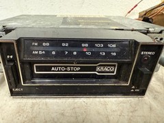 Lot Vintage Ikracor KID-581E AM/FM Cassette & Audiovox 3000 Stereo Untested