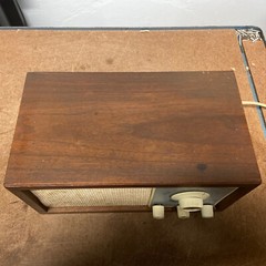 Vintage KLH Model Twenty One 21 FM Table Radio Wood Cabinet working condition