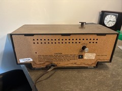 Vintage Zenith AM Clock Radio Wood Grain Touch n Snooze Hong Kong Model B266W