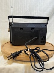 Vintage Black Gray GE Radio Portable AM/FM Long Range Antenna Work 7-3945a Model