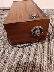 vintage Solar brand AM/FM digital flip clock radio, specifically Model DT-100