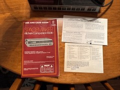 VTG GE Spacemaker AM/FM Radio Clock Works Model 7-4220 All Paperwork Great Cond