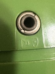 Vintage Panasonic Panapet R-70 Green Ball AM Radio 1970s Japan w/ Chain