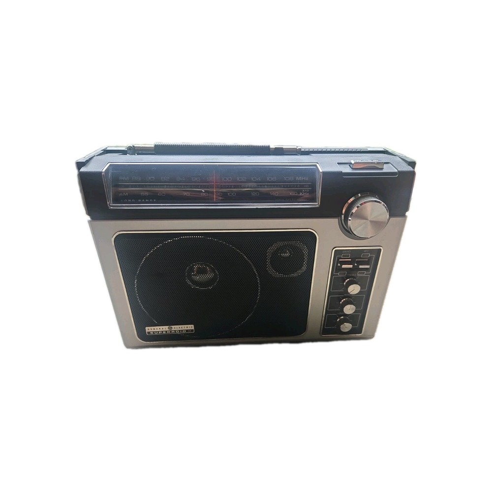 Vintage General Electric 7-2885F Long Range AM/FM Super Radio II – Tested