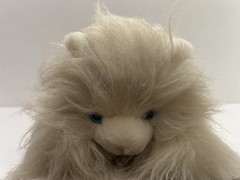 Vintage 1980s Radio Shack Plush Cat AM/FM Radio Fluffy White Persian Kitty WORKS