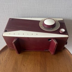Toshiba Vacuum Tube Radio Vintage Two Band Tabletop Receiver Antique Design JP