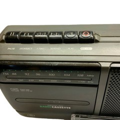 AM/FM Radio Cassette Recorder Portable Boombox Tested Working GE 3-5264A W Tape