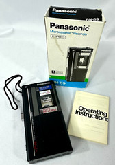 Vintage Panasonic Microcasette Portable Handheld Recorder Model# RN-89 (1980s)