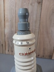 Vintage Champion Spark Plug Radio Display UNTESTED Made In Japan