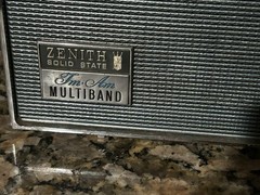 Vintage Zenith Solid State Multiband Shortwave Radio Inter-Oceanic Weather VIDEO
