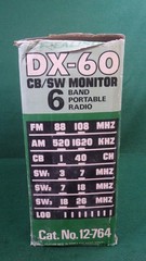Vintage Radio Shack/Realistic DX-60 AM-FM-CB-SW Monitor-Radio For Parts? w/Box