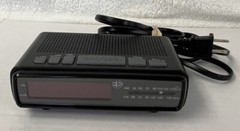 Electro Brand AM/FM Radio Alarm Clock – Model 4610 Black Tested and Working 
