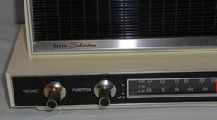Vintage Sears Silvertone Sold State AM/FM Radio Model 8014 8015 CLEAN NICE Works