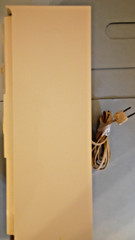 Vintage MCM Motorola AM Tabletop Radio w/ Alarm Clock Off White AC4BU, Works