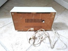 Vintage 1960s Motorola AM Tabletop Radio w/ Alarm Clock Off White