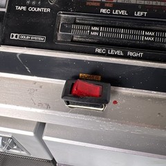 Vintage Sharp VZ2000 boombox japanese Radio & Record Player Work AS IS