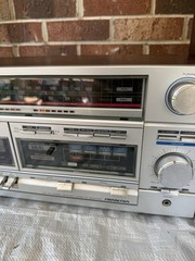 🍊Vintage 1980s Soundesign 5642 Stereo/ Cassette Tape Player w/0707A Speakers!