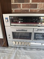 🍊Vintage 1980s Soundesign 5642 Stereo/ Cassette Tape Player w/0707A Speakers!
