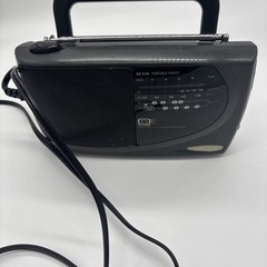 Magnavox AE2145 Portable AM FM TV Weather Radio Black . Tested And Working.