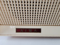 1940-50s AIWA Pink AM Radio Built-In Antenna Table Top Plug-In Made in Japan