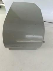 Vintage Zenith Owls Eye Clock Grey Clock Radio- PARTS OR REPAIR ONLY
