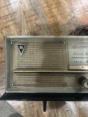 Vintage Tube Radio Two Speaker Needs Repair Lights Up